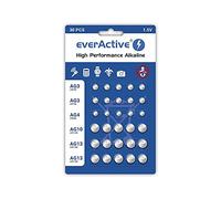 Mini Alkaline Battery Set Everactive 10 X G3 / Lr41 5 X G4 / Lr626 5