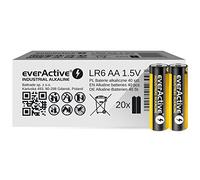 Everactive Piles AA alcalines LR6 Mignon 1,5 V Durée de vie 5 ans – Lot de 40