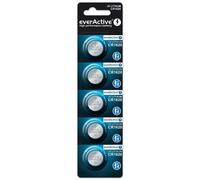 Everactive CR16205BL - Pack de 5 Piles Lithium CR1620 3V, Autonomie 10 ans, Diamètre 16mm, Hauteur 2mm, Usage Unique