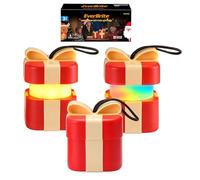EverBrite Lanterne LED Coffret Cadeau Noël, Lot de 3, 5 Modes Multicolores | Lampe à Piles avec Corde, Décoration Lumineuse, Idée Cadeau, Maison, Fêtes et Ambiance Hivernale
