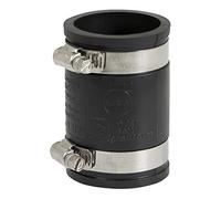 EVERCONNECT Raccord flexible PVC 4824 avec colliers de serrage en acier inoxydable Noir 1,5"
