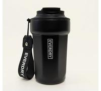 EVERDRY EVO Mug isotherme à double paroi en acier inoxydable sans BPA Noir obsidienne 420 ml