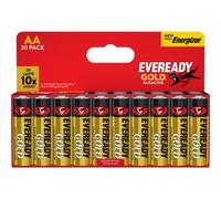 Eveready Eveready Gold by Energizer Lot de 20 Piles AA Double A alcalines 1,5 V