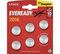 Eveready Pile bouton CR 2016 3 V 6 pc(s) E304439200