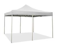Evergreen Tonnelle Pliable 3 x 6 m Pliable Serviette Blanc en PVC 100% imperméable 9012