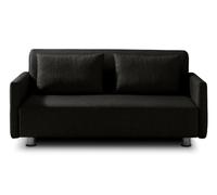 EVERGREENWEB Canapé-lit 3 Places Convertible en Lit avec Matelas 160x190 Effet Massant 0rthopédique, Extensible Sofa Bed Pliable Housse Déhoussable et Lavable Couleur Anthracite Coussins Inclus Edith