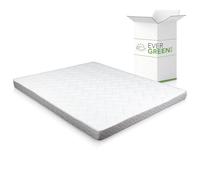 EVERGREENWEB® Matelas pliable 120x190 Hauteur 14 cm pour canapé lit ou lit d'appoint, revêtement Blanc hypoallergénique, Très Respirant, certifiés Oeko-Tex Standard 100 et CertiPur-US, Fermeté Moyenne