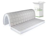 EVERGREENWEB Matelas pour canapé 140x190 cm en memoire de Forme lit pour Banquette B.Z. 10 cm de Hauteur, revêtement Blanc hypoallergénique, Matelas d'appoint Pliant en Mousse, Bed Sofa Memory