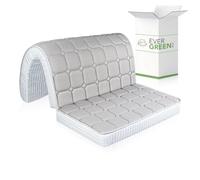 EVERGREENWEB Matelas pour canapé 80x190 cm en memoire de Forme lit pour Banquette B.Z. 10 cm de Hauteur, revêtement Blanc hypoallergénique, Matelas d'appoint Pliant en Mousse, Bed Sofa Memory