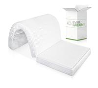 EVERGREENWEB Matelas pour canapé 80x190 cm lit pour Banquette B.Z. 10 cm de Hauteur, revêtement Blanc hypoallergénique, Matelas d'appoint Pliant en Mousse, Bed Sofa