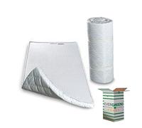 EVERGREENWEB - Matelas Simple 80x195 H 5 cm d’appoint en Mousse lit d’invité, Enroulable Soutien Ergonomique, Excellent natte de Sommeil pour Exercices au Sol Yoga et Pilates, Twist Bed