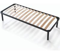 EVERGREENWEB - Sommier Simple 90x190 à Lattes en Bois avec avec Pieds - Cadre de Lits orthopédique - Sommier Cadre Lattes renforcé sur Pieds Amovible - pour Tous Les Matelas et Oreillers | Apple