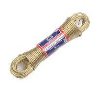 Everlasto Everstrong Corde à linge avec âme en acier, PVC, 4,7 mm d’épaisseur, couleur or, 4,7 mm x 100 m