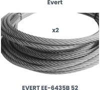 Evert 6435E 52 Kit de câbles en acier : 2 câbles de rechange