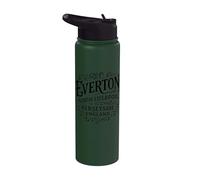 Everton North Liverpool Merseyside England Encre noire vintage Stainless Steel Insulated Water Bottle