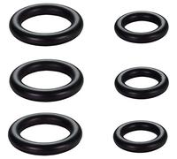 EVI Herrajes | 2 Caoutchoucs Protecteurs de Rechange pour Butée de Porte | Lot 3 Unités | Compatible avec le Mod. I-164 | Rechange D’Origine | Caoutchouc Noir En Silicone Naturel
