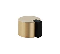 EVI Herrajes Butée adhésive pour porte de sol Ø28 x 20 mm Laiton avec caoutchouc de protection Pour intérieur et extérieur Protecteur de porte 04019328LMT