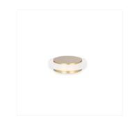 EVI Herrajes| Butée De Porte AdhéSive| 45 x 14 mm| Caoutchouc Blanc En Silicone Naturel| Laiton| Finition Mate| Forte AdhéSion| 100% fonctionnel| Mod. I-203/35x12-BLMT