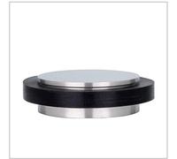 EVI Herrajes | Butée De Porte Adhésive | 45 x 14 mm | Caoutchouc Noir En Silicone Naturel | Laiton | Finition Cuir Vieilli | Forte AdhéSion | 100% fonctionnel | Mod. I-20335X12AM