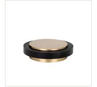 EVI Herrajes| Butée De Porte AdhéSive| 45 x 14 mm| Caoutchouc Noir En Silicone Naturel| Laiton| Finition Mate| Forte AdhéSion| 100% fonctionnel| Mod. I-203/35x12-LMT