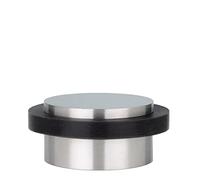 EVI Herrajes | Butée De Porte Adhésive | 45 x 20 mm | Caoutchouc Noir En Silicone Naturel | Acier Inoxydabl | Finition Mate | Forte AdhéSion | 100% fonctionnel | Mod. I-203/35x19