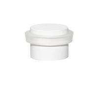 EVI Herrajes | Butée de porte adhésive blanche | Ø24x20 mm | Acier inoxydable | Caoutchouc de silicone naturel blanc | Haute adhérence | 100% fonctionnel | Mod. I-163-BBL