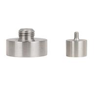EVI Herrajes Butée de porte avec fixation | Ensemble d'extension de 13 mm | pour portes dont la hauteur de sol est supérieure à 18 mm | Acier inoxydable | Compatible avec modèle I-152