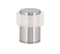 EVI Herrajes Butée de porte en acier inoxydable 24 x 35 mm Base filetée vissée Finition mate Avec vis + cheville de fixation Modèle I-199/24X35-BCBAM