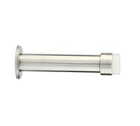 EVI Herrajes | Butée De Porte para InstalLaiton Murale | Longueur: 90 mm | Acier Inoxydabl | Caoutchouc Blanc | Amortisseur antichocs | I-128-B