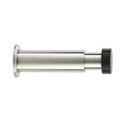 EVI Herrajes | Butée De Porte para InstalLaiton Murale | Longueur Ajustable : 88-125 mm | Acier Inoxydabl | Caoutchouc de Silicone Noir | Amortisseur antichocs | I-182