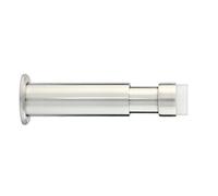 EVI Herrajes | Butée de Porte Pour Mur Ajustable | 88-120 mm | Acier Inoxydabl | Caoutchouc de Silicone Blanc | Amortisseur antichocs | Mod. 182-BTPRAM