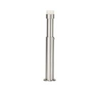 EVI Herrajes| Butée de Porte Pour Mur Ajustable| 88-160 mm| Caoutchouc Blanc| Acier Inoxydabl| Finition Mate| Outils, Vis + Cheville De Fixation Compris| Mod. I-182KB