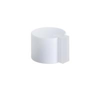 EVI Herrajes Butoir de porte adhésif blanc | Ø24 x 20 mm | Acier inoxydable avec caoutchouc de protection | Pour intérieur et extérieur | Protecteur de porte | 04019324BBL