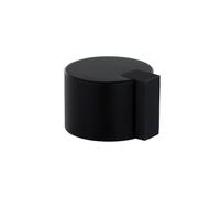 EVI Herrajes Butoir de porte adhésif noir | Ø28 x 20 mm | Acier inoxydable avec caoutchouc de protection | Pour intérieur et extérieur | Protecteur de porte | 04019328NG