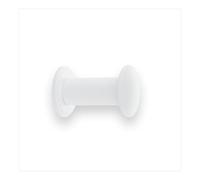 EVI Herrajes Cintre de Salle de Bain | Crochet Mural en Acier Inoxydable | laqué Blanc | pour Suspendre vêtements, Manteaux ou Serviettes | Porte-Serviettes avec vis Invisible | 188CBBL