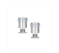 EVI Herrajes | Lot De 2 Butées De Porte Sol | Ø20X25mm | Acier inoxydable Finition Mate | Caoutchouc de silicone naturel |Base filetée - Comprend vis + cheville de fixation | Mod. I-181