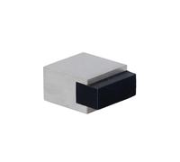 EVI Herrajes| Mini Butée De Porte AdhéSive| 20 x 14 mm| Caoutchouc Noir En Silicone Naturel| Carré| Acier Inoxydabl| Forte AdhéSion| 100% fonctionnel| Mod. 197/20x14-AM