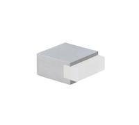 EVI Herrajes| Mini Butée De Porte AdhéSive| 25x14 mm| Acier Inoxydable - Caoutchouc Blanc| Montage adhésif | I-197/14