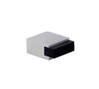 EVI Herrajes| Mini Butée De Porte AdhéSive| 25x14 mm| Caoutchouc Noir| Montage adhésif | I-197/14
