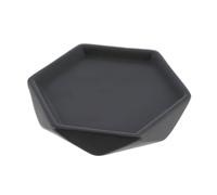 EVIDECO Collection Diamond Porte-Savon de Bain en grès Gris 12,2 x 10,2 x 0,4 cm