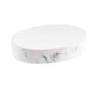 EVIDECO Marble Collection Porte-Savon de Bain Dolomite Blanc 5,3 x 9,1 x 3,2 cm
