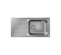 Evier 1 bac avec égoutoir S44 inox