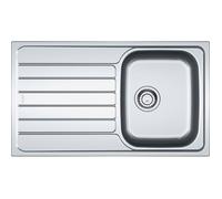Franke Évier à encastrer Spark SKL611-86 1 cuve égouttoir réversible Inox Dekor 86x50 cm