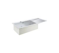 Grohe - Évier K1000 avec garniture de vidage automatique, 116x52 cm, inox brossé 31581SD1