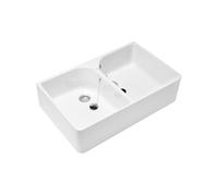 Evier - VILLEROY & BOCH - Timbre d'office 79 - 5 x 50 - Céramique - deux bacs - blanc