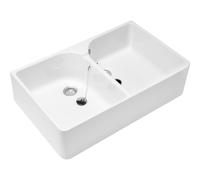Villeroy & Boch Évier 2 bacs O Novo 22 22 x 79,5 x 51 cm Blanc avec trop-plein