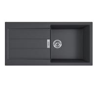 Franke Sirius 2.0 - Évier en Tectonique S2D 611-100, 100x50 cm, noir 143.0613.661