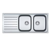 Evier à encastrer 80cm inox avec siphon Franke 006464 Inox Dekor G