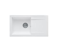 Evier a encastrer EINNA en SMC BLANC UNI 17 1 bac dim. 78 * 43 5 cm vidage m