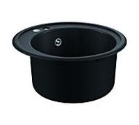 évier à encastrer en composite Grohe 31656AP0 rond, d= 510mm, vasque 2000 , granit noir